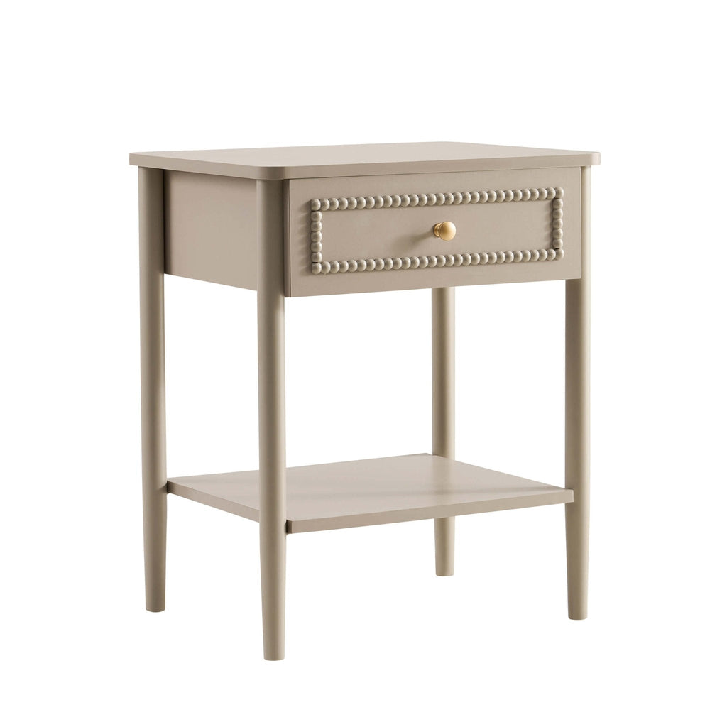 Posy 1 Drawer Nightstand - Taupe - DUSK
