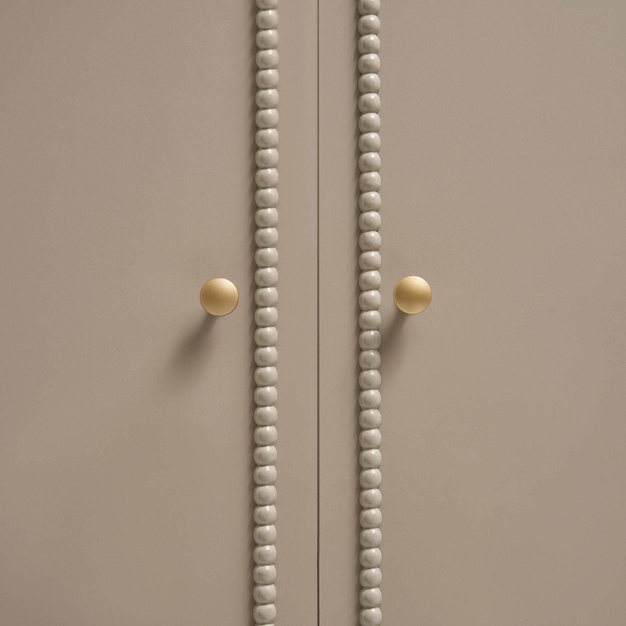Posy 2 Door Wardrobe with Drawer - Taupe - DUSK