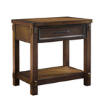 Prim 1 Drawer Wide Nightstand - Walnut - DUSK