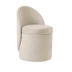 Primrose Dressing Table Storage Stool - Ecru - DUSK
