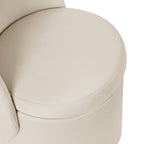Primrose Dressing Table Storage Stool - Ecru - DUSK