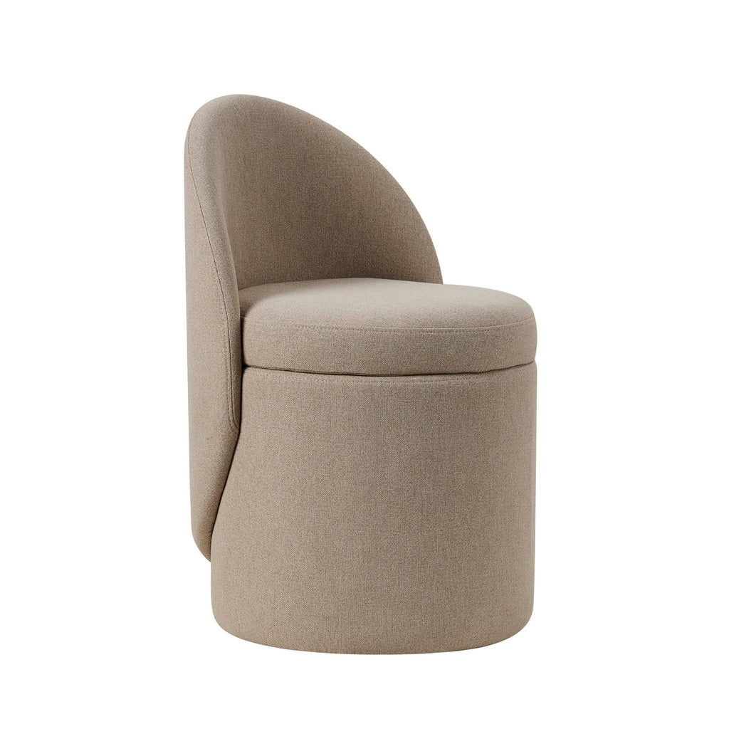 Primrose Dressing Table Storage Stool - Oatmeal - DUSK