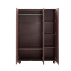 Rachel Arch Front 3 Door Wardrobe - Mocha - DUSK