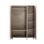 Rachel Arch Front 3 Door Wardrobe - Taupe - DUSK