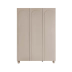 Rachel Arch Front 3 Door Wardrobe - Taupe - DUSK