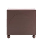 Rachel Arch Front 3 Drawer Chest - Mocha - DUSK