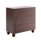 Rachel Arch Front 3 Drawer Chest - Mocha - DUSK