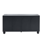 Rachel Arch Front 4 Door Sideboard - Black - DUSK
