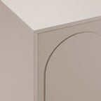 Rachel Arch Front 4 Door Sideboard - Taupe - DUSK