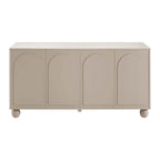 Rachel Arch Front 4 Door Sideboard - Taupe - DUSK