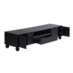 Rachel Arch Front Tv Unit for TVs up to 75" - Black - DUSK