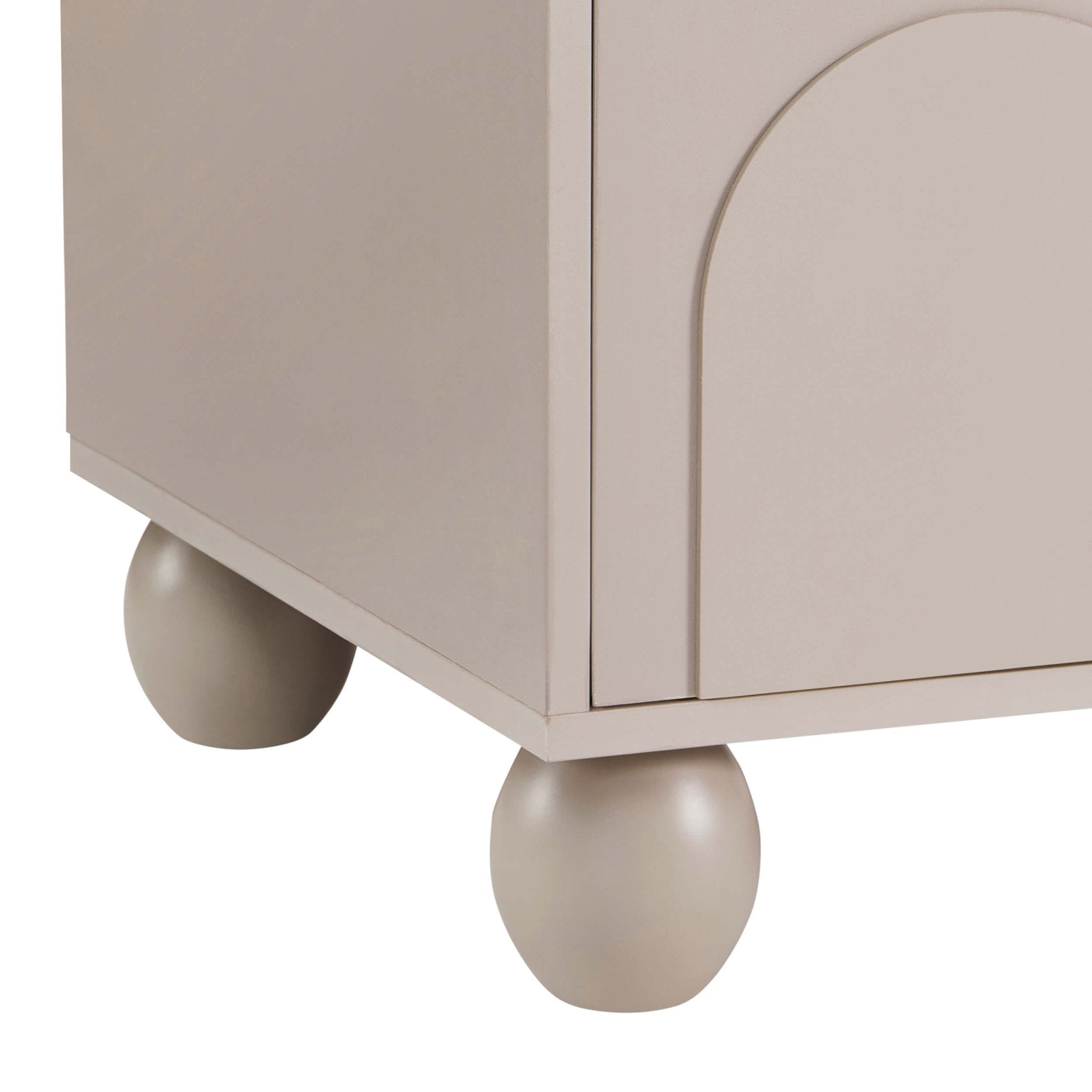 Rachel Arch Front Tv Unit for TVs up to 75" - Taupe - DUSK