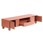 Rachel Arch Front Tv Unit for TVs up to 75" - Terracotta - DUSK