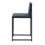 Rae Set Of 2 Barstools - Velvet - Blue - DUSK