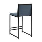 Rae Set Of 2 Barstools - Velvet - Blue - DUSK