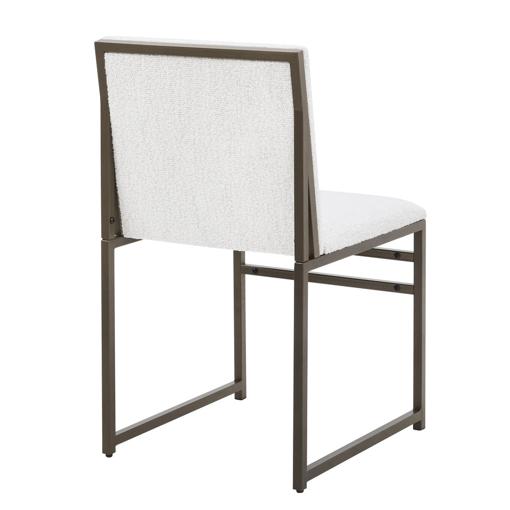 Rae Set of 2 Dining Chairs - Ivory Boucle - DUSK