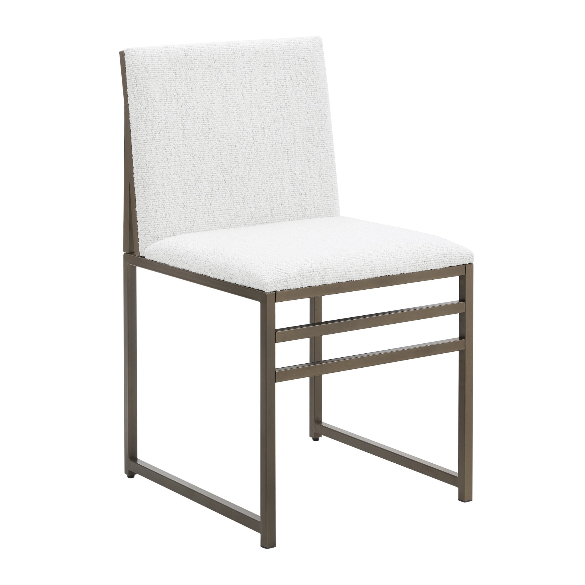 Rae Set of 2 Dining Chairs - Ivory Boucle - DUSK