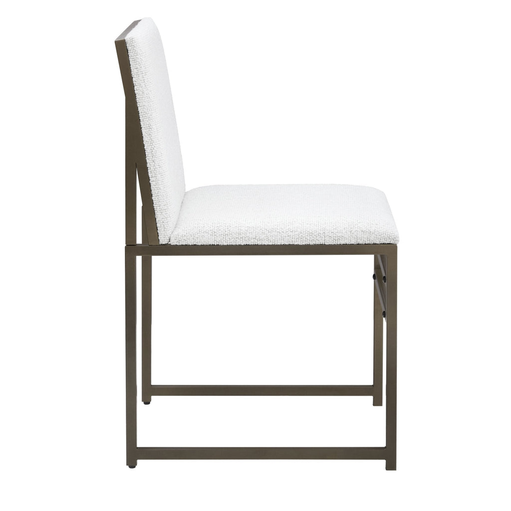 Rae Set of 2 Dining Chairs - Ivory Boucle - DUSK