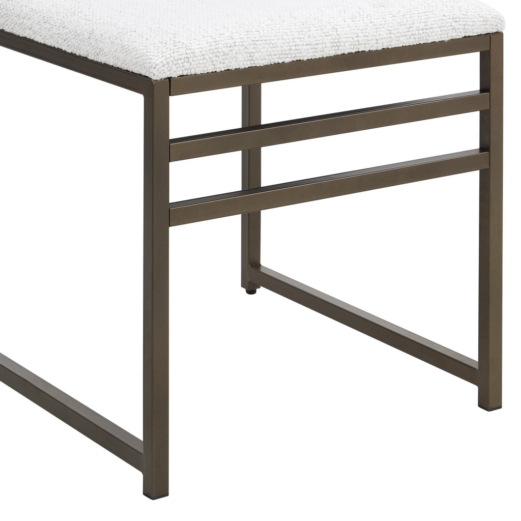 Rae Set of 2 Dining Chairs - Ivory Boucle - DUSK