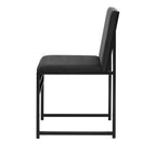 Rae Set of 2 Dining Chairs - Velvet - Charcoal - DUSK
