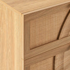 Raven Rattan 6 Drawer Chest - Light Wood - DUSK