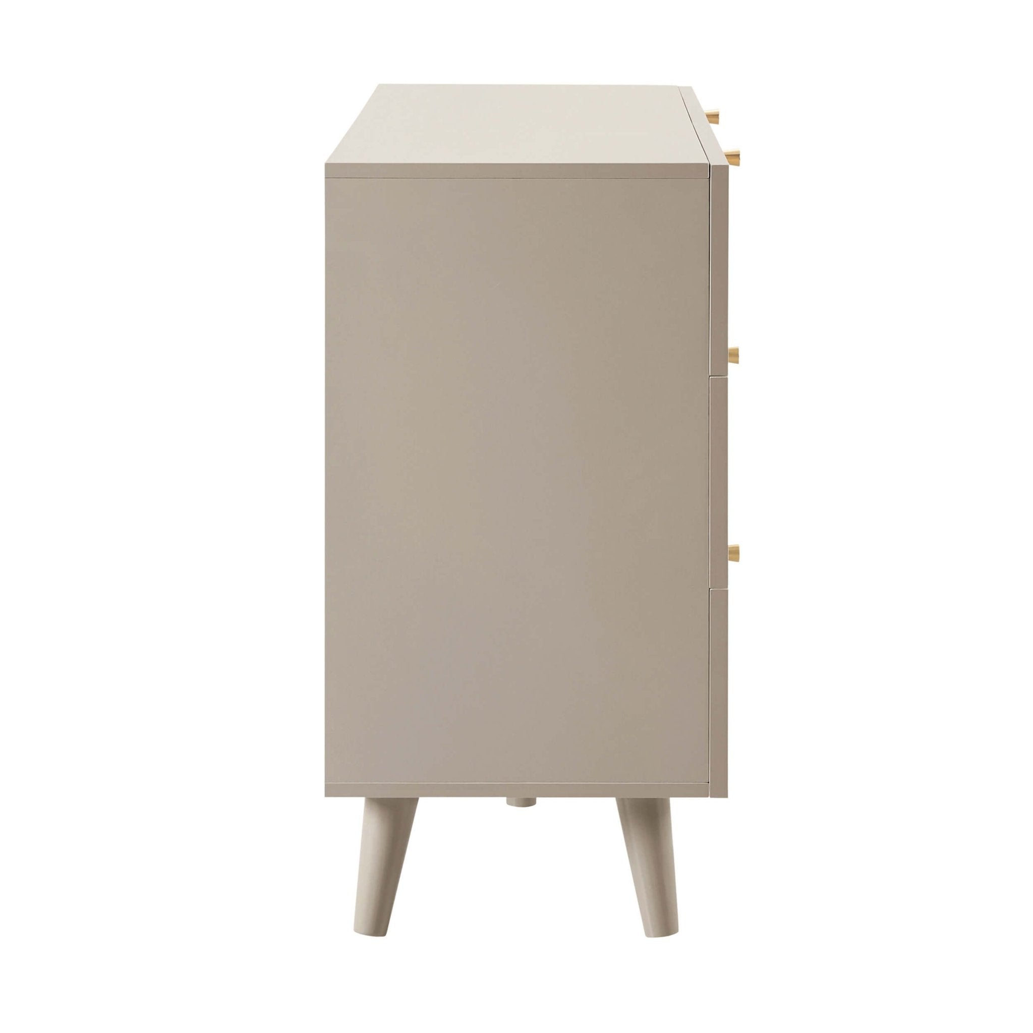 Raven Rattan 6 Drawer Chest - Taupe - DUSK