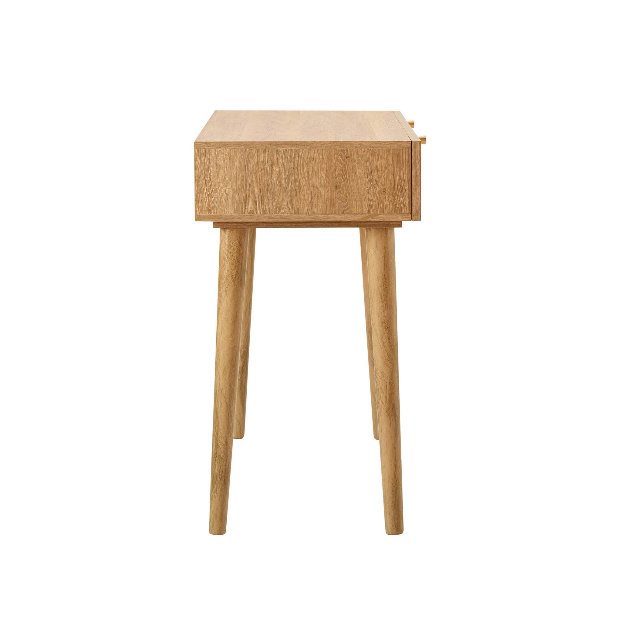 Raven Rattan Dressing Table with Drawers - Light Wood - DUSK
