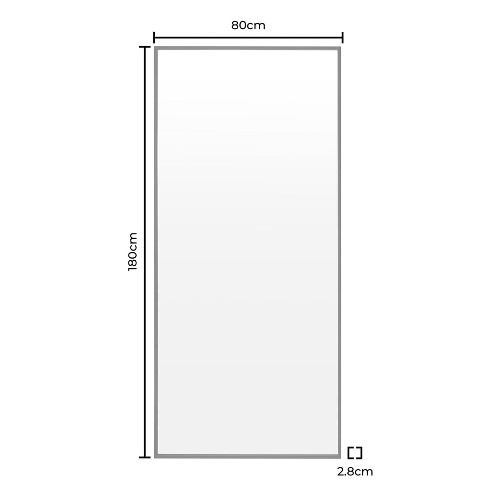 Rectangle Full Length Mirror - Black - DUSK