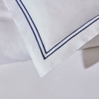 Regent 400 Thread Count Embroidered Duvet Cover - Sateen - Navy - DUSK