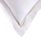 Regent Embroidered 100% Cotton Pair of Oxford Square Pillowcases - Grey - DUSK