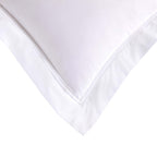 Regent Embroidered 100% Cotton Pair of Oxford Square Pillowcases - White - DUSK