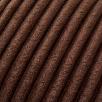 Ribbed Flannel Faux Fur Sofa Cushion Cover - Chocolate - DUSK