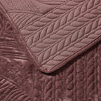 Rome Velvet Greek Matelasse Bedspread - Deep Pink - DUSK