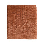 Rome Velvet Greek Matelasse Bedspread - Orange - DUSK