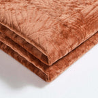 Rome Velvet Greek Matelasse Bedspread - Orange - DUSK