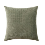 Rome Velvet Greek Matelasse Cushion Cover - Basil - DUSK