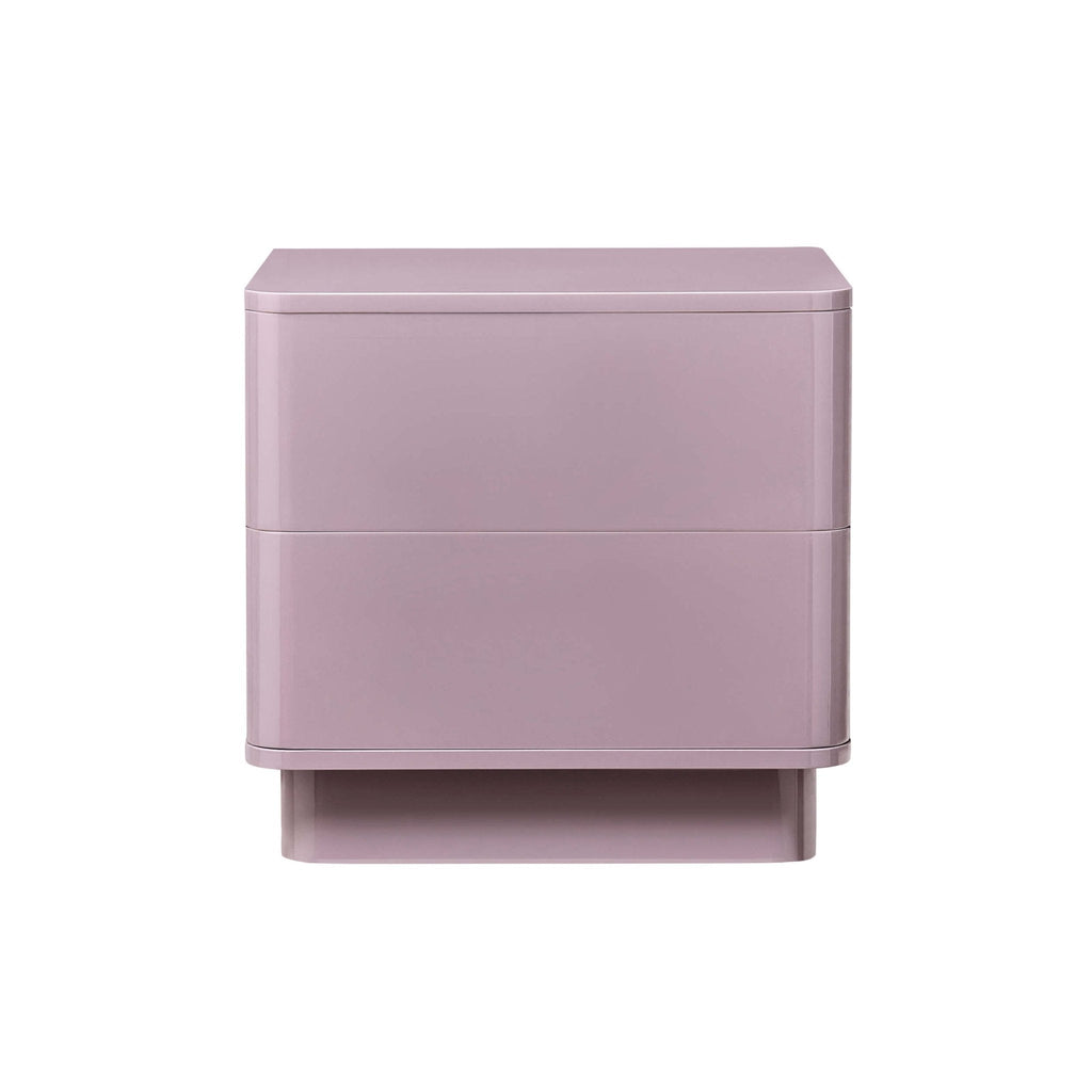 Romilly 2 Drawer Bedside Table - Violet Ice - DUSK