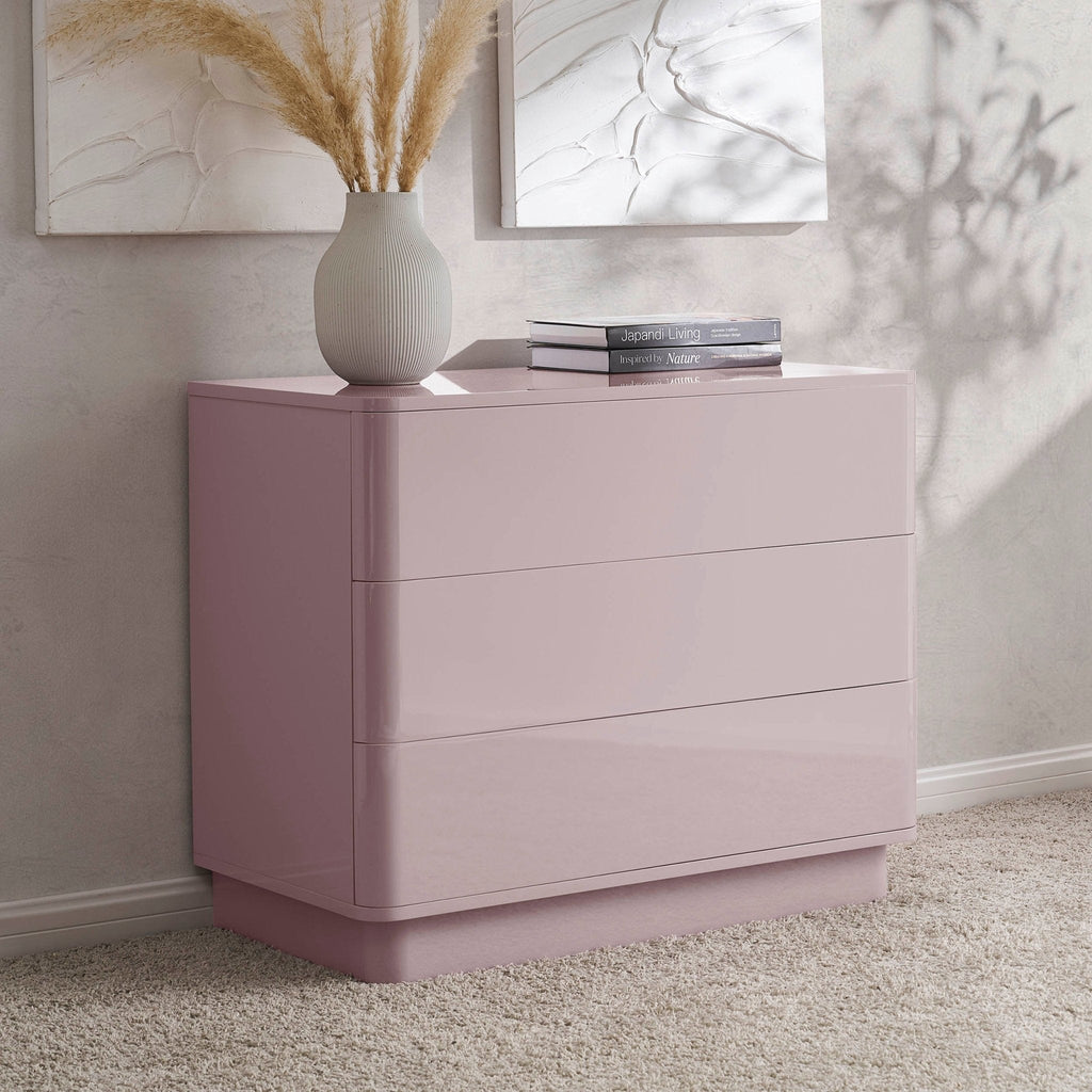 Romilly 3 Drawer Chest - Violet Ice - DUSK