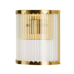 Rosie Glass Scallop Wall Light - Gold - DUSK