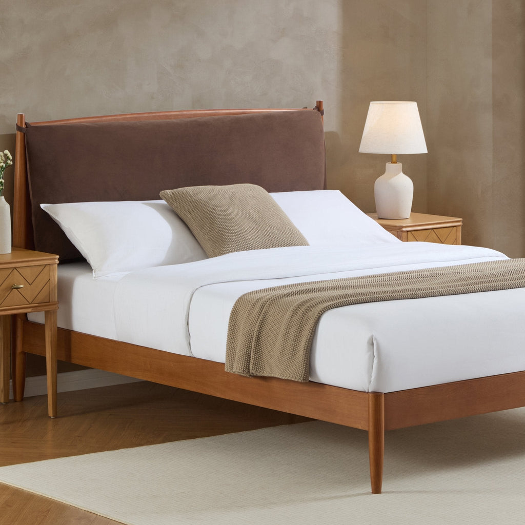 Rotterdam Dark Wood Bed Frame - Cappuccino - DUSK