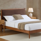 Rotterdam Dark Wood Bed Frame - Cappuccino - DUSK