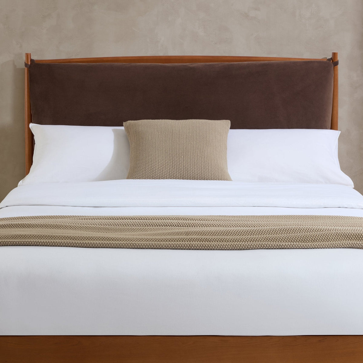 Rotterdam Dark Wood Bed Frame - Cappuccino - DUSK