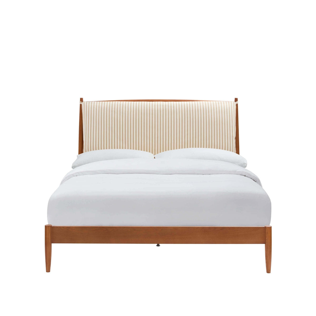 Rotterdam Dark Wood Bed Frame - Sand Stripe - DUSK