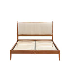 Rotterdam Dark Wood Bed Frame - Sand Stripe - DUSK