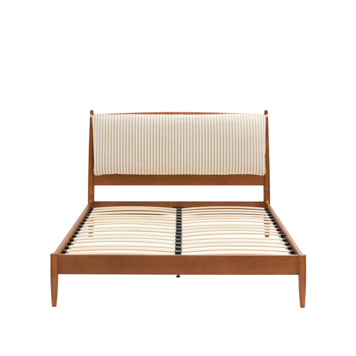 Rotterdam Dark Wood Bed Frame - Sand Stripe - DUSK