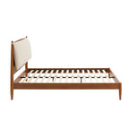 Rotterdam Dark Wood Bed Frame - Sand Stripe - DUSK