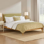 Rotterdam Light Wood Bed Frame - Light Green - DUSK