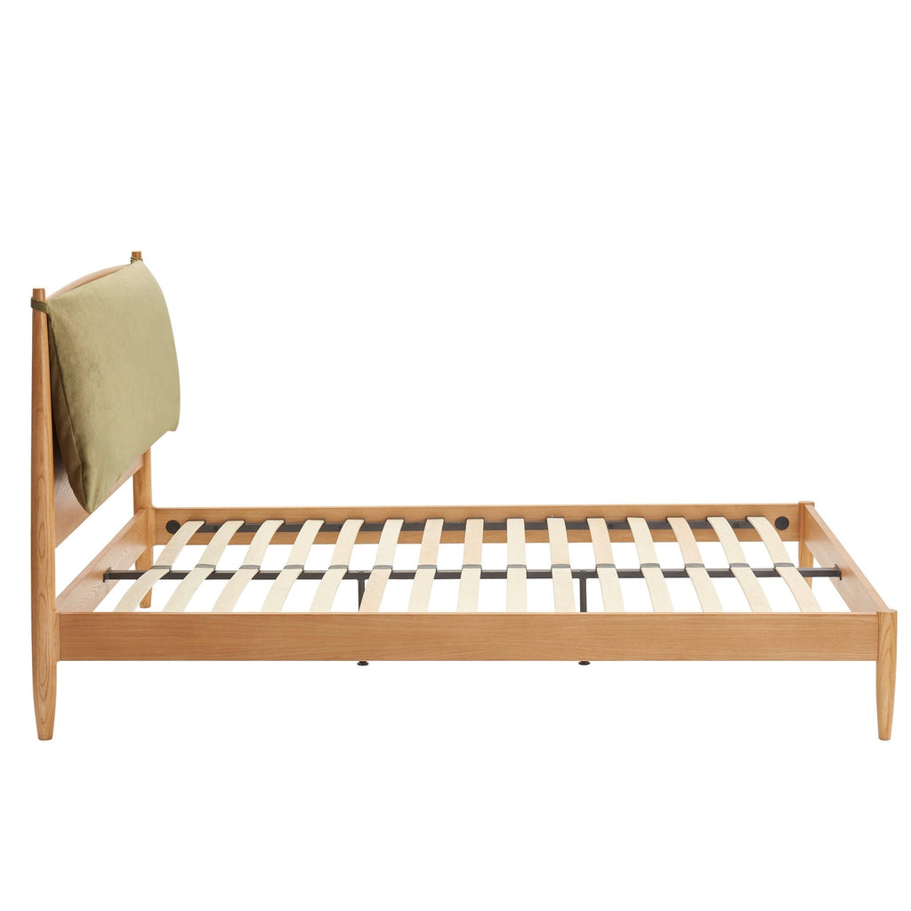 Rotterdam Light Wood Bed Frame - Light Green - DUSK