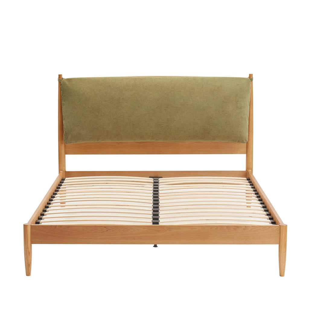 Rotterdam Light Wood Bed Frame - Light Green - DUSK