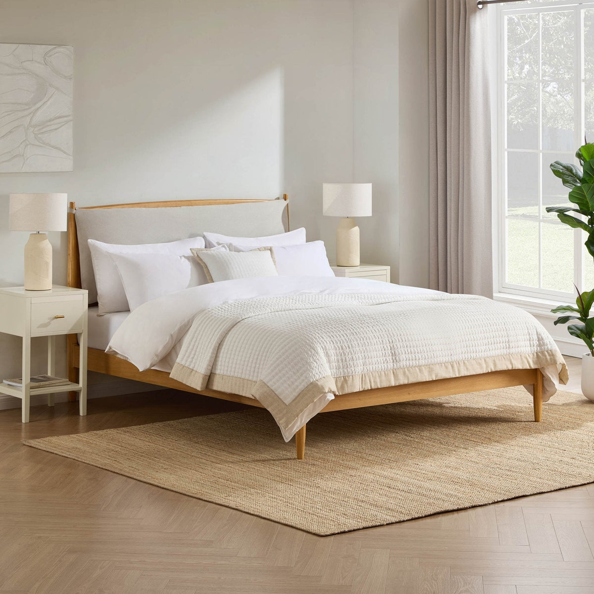 Rotterdam Light Wood Bed Frame - Natural - DUSK